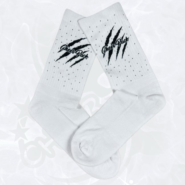 Socken Cheer Pack "Kralle" schwarz mit Bling Gr. 27-46